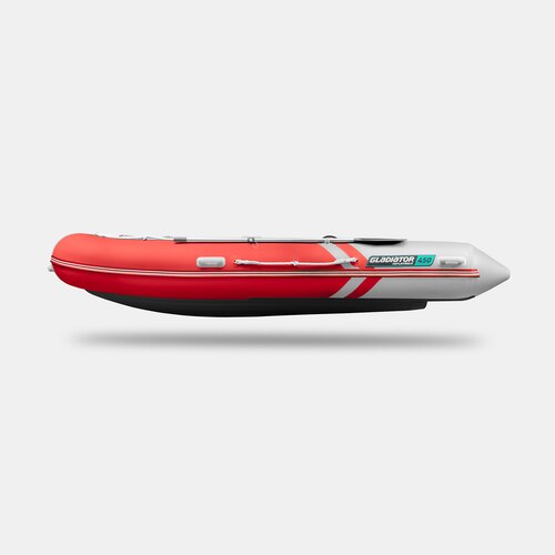Надувная лодка GLADIATOR E450S красно-белый