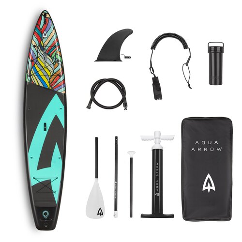SUP доска надувная Aqua Arrow 12.6 ART Coral