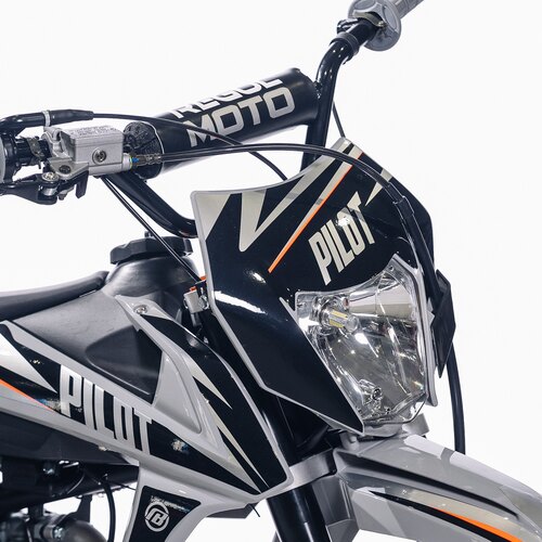 Питбайк Regulmoto PILOT EA 12/10 (серый/черный, 102301-2)