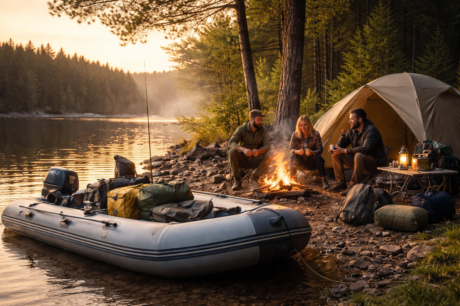 Организация похода на ПВХ-лодке на несколько дней